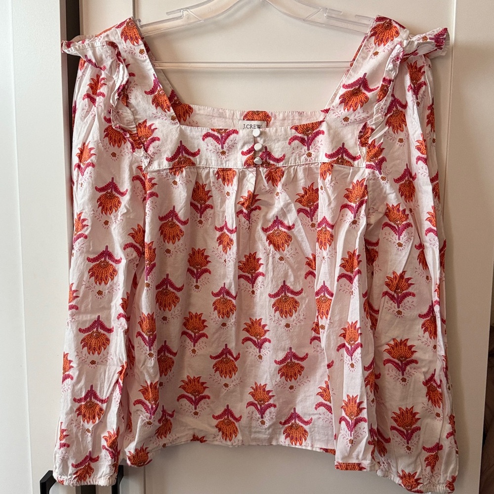 J Crew Floral Women’s Blouse